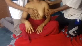 Bengali Wife Threesome Sex! First time My Friend fucking friend&#039;s wife fucking today hardcore With Clear Audio