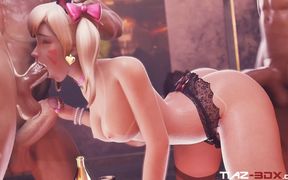 Robaatoo Tiaz-3dx D.va's Wild Party: Hardcore Fun with Three Studs