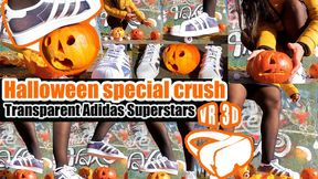 Virtual Reality VR 3D - Halloween Special Pumpkin Crush Sexygirl crushes a very hard trample nylons Adidas Superstars Crush Video