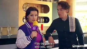 German Blonde Pornstar Fucks Newbie Bartender And Eats His Jizz - Anike Ekina