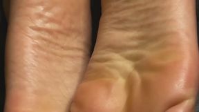 Extreme Close-Up of Wrinkled Soles