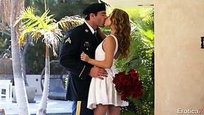 Fabulous and sensuous blonde sexy girl sucks dick and has passionate sex with her boyfriend