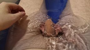 Playing with My Ballsack While Bathing