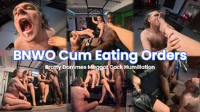 BNWO Cum Eating Orders - Bratty Dommes Maggot Cock Humiliation - Ft Katlyn Moree, Honey Hudson & Elitefeetstreet