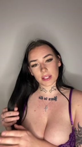 British teen talks dirty in her new lingerie