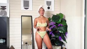 Transparent Lingerie Try on for Black MILF