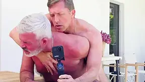 Gay Lovers Having Pool Side Hook Up