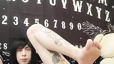 Biggest dildo boy play with ass and cum