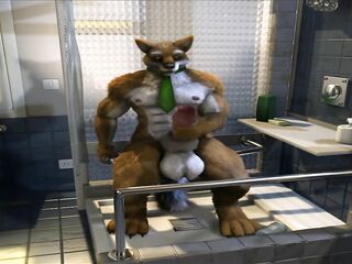 Huge yiff Bamwuff wolf knot dick growth, cums everywhere (4K 60fps H0rs3)