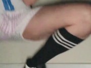 very short Video' 38 ** Pink Underwear at the GYM **