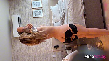 Aline Novak recebe fã ENFERMEIRO e leva PAU GROSSO na BUCETINHA