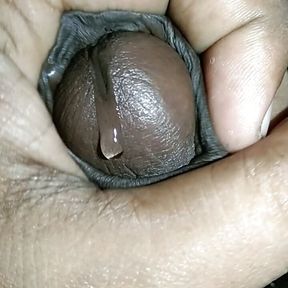 Horny desi boy about to cum while masturbating