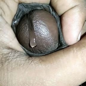 Horny desi boy about to cum while masturbating