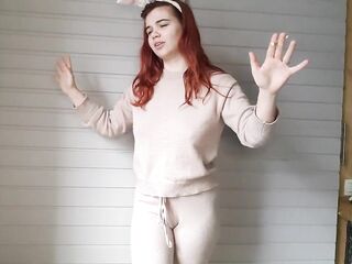 Sweet talk pee desperation while smokin' and pissing in pants