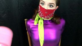 Haunted House Sleuth Tied and Gagged