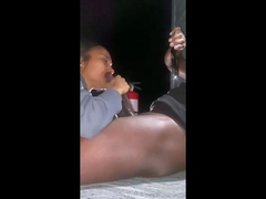 Black MILF with BIG boobs dancing and teasing