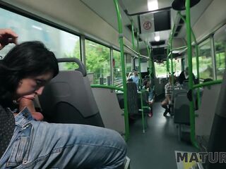 MATURE4K. I'm so soaked and want to suck your jock in the bus