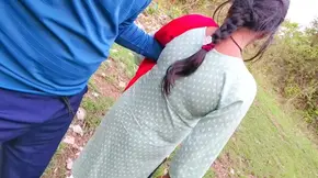 After college holidays, young Indian desi girl goes to the jungle with her boyfriends - desi village young college girl jungle .