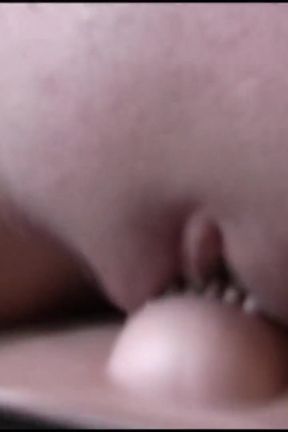 Boyfriend records his girl riding sybian