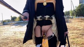 Self-training No. 47: Daily Morning Walk with Tack's Pussy on Display