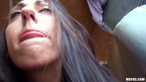 Public Pickups - Brunette Czech El Storm Rides Bumper Cars &amp; Gives Steve a POV Blowjob with Steve Q &amp; Gets Doggystyle Fuck