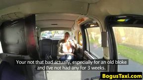 Curvy taxi euroslut fucked and facialized