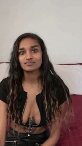 Casting Indie and Kama Sutra hot Indian Desperate Amateurs suck cock and get their pussies stretched   Clip 1