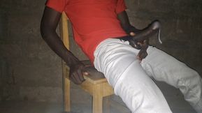 Powerful big black cock explodes with cum