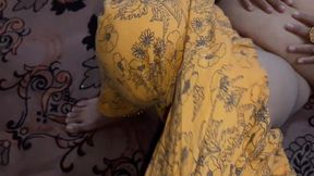 First Time Husband Fucked Newly Married Desi Indian Wife in Yellow Dress