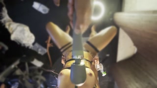Submissive Slave Experience BDSM Sex With Big Alien Cocks During Workout -LAMULAND