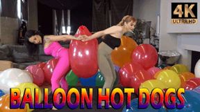 Balloon hot dogs