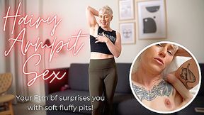 Hairy Armpit Sex from Your Trans FtM Boyfriend - POV Armpit Sex and Worship