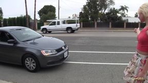 This tall blonde babe has the perfect haircut and the best pussy