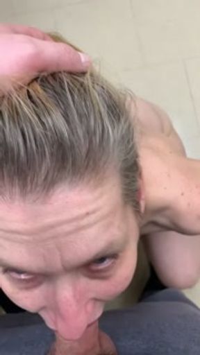 Bj in public washrooms, she loves eye contact