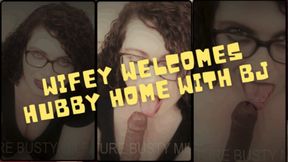 Wifey Welcomes Hubby Home with BJ WMV