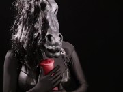 Shemale anthro horse enjoying itself