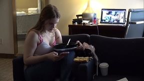 Memel eats Lobster Ravioli