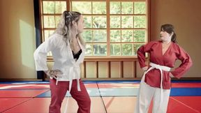 Karate girls - NANCY THOMPSON & CELESTE - Hand over Mouth FIGHT HIDEF MOV