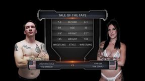 nikki zee vs jason michaels mixed wrestling