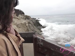 Vacation pleasure with lovely and sinless Remi Raw behind the scenes oral sex in the car