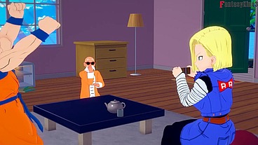 Android 18 fucks for money "Roshi NTR opportunity" Short movie for REDS - DB Zex 5 - Full 1hr movie on Sheer & PTRN: Fantasyking3