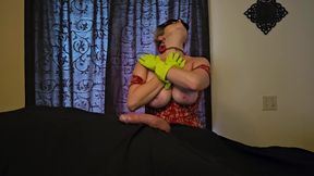 HOT Oiled Latex GLOVED Erotic Exotic Edging Penis Massage with MASSive Cum Shot