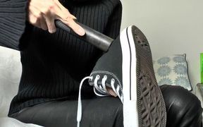 Vacuum Dusty Chuck's Sneakers