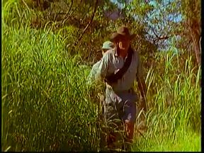 Blonde gets pounded by a very big cock in the wild nature