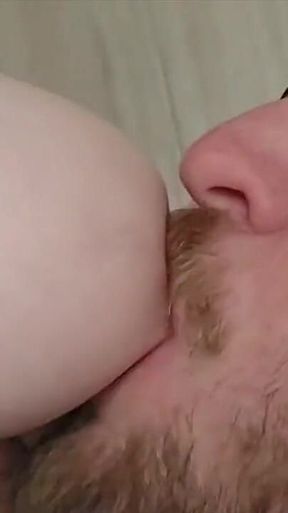 Beautiful Big Titty Dark Haired Girlfriend Gets Tits Sucked and a Deep Drippin