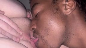 YoungEnglishBBW BBC Nata4sex licking fisting slapping his dick on my face