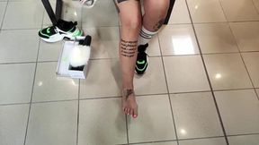 Lady Muffin COVID Couple tries on clothes then deepthroat tool