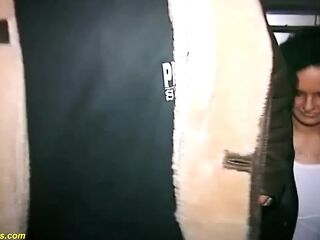 German pair bangs on the stairs