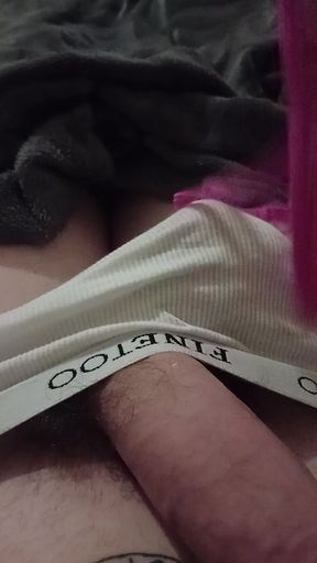 Super Thick Cum Shot Into My Friends Cute Pink Panty