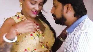 "Desperate Housewives Of Mumbai" - Indian housewife in lingerie shares her husband's local lover while cooking dinner outdoors